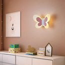 Blue butterfly girl cartoon children room lamp for bedroom