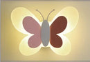 Blue butterfly girl cartoon children room lamp for bedroom