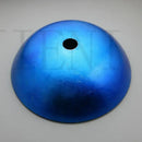Blue chrome tall waterfall faucet and glass sink set for bathroom