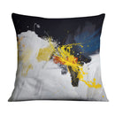 Blue Composition Cushion