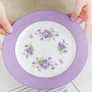 Blue dream tea set white porcelain floral dining room tableware