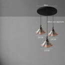 Blue floral ceramic led pendant lamp dining room lighting
