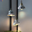Blue floral ceramic led pendant lamp dining room lighting