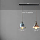 Blue floral ceramic led pendant lamp dining room lighting