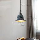 Blue floral ceramic led pendant lamp dining room lighting