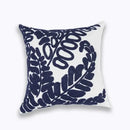 Blue floral mandala cotton pillow cover living room decor