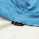 DecorBites™ Blue Satin Jacquard Queen Duvet Cover Set with Sheet & Pillowcases