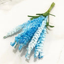 Blue flower cherry stamen berries bundle for living room decor