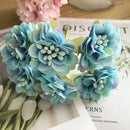 Blue flower stamen berries bundle for kitchen cake decor