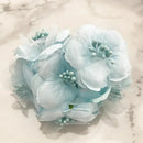 Blue flower stamen berries bundle for kitchen cake decor
