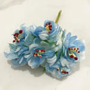 Blue flower stamen berries bundle for kitchen cake decor
