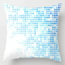 Blue geometric marble throw pillows for living room decor