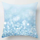 Blue geometric marble throw pillows for living room decor