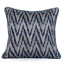 DecorBites™ Blue Geometry Jacquard Pillow Cover 45x45cm Sofa Decoration