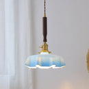 DecorBites™ Blue Glass LED Pendant Lamp for Dining Living Room Bedroom