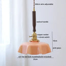 DecorBites™ Blue Glass LED Pendant Lamp for Dining Living Room Bedroom