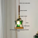 DecorBites™ Blue Glass LED Pendant Lamp for Dining Living Room Bedroom