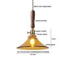 DecorBites™ Blue Glass LED Pendant Lamp for Dining Living Room Bedroom