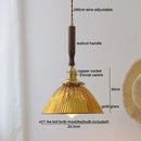 DecorBites™ Blue Glass LED Pendant Lamp for Dining Living Room Bedroom