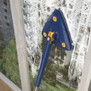 Blue & gray rotating telescopic triangle floor mop kitchen squeegee