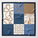 San Siro - Silk Neckerchief - Blue