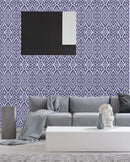 Blue Indigo Tribal Wallpaper
