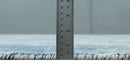 Blue, Ivory and Gray Modern Abstract 6x9 Hand Loomed Blended wool and Art silk Area Rug