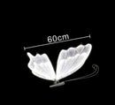 Blue lace led butterflies wedding decor for bedroom glowing wings
