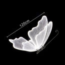 Blue lace led butterflies wedding decor for bedroom glowing wings