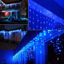 Blue LED Icicle Decorative Light with Remote Controlled Festive String Lights