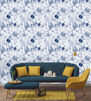 Blue Lovely Flowers Wallpaper
