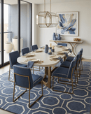 Blue Modern Style Hand Tufted Wool Area rug