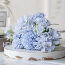 Blue peony and tea rose silk fake flowers – home garden decor