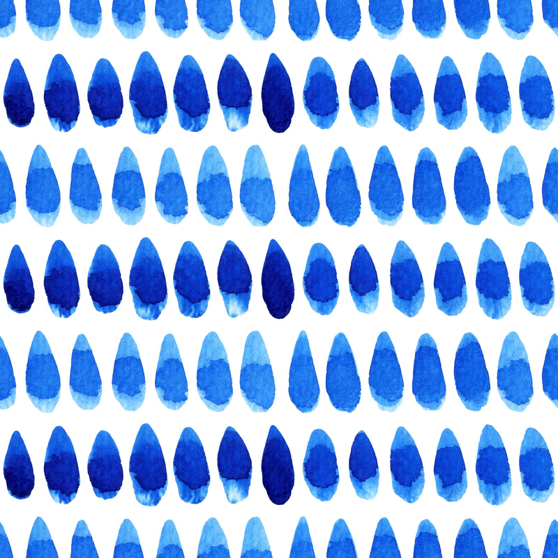 Blue Raindrops Wallpaper