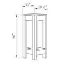 Blue Rectangle Wood Side Table