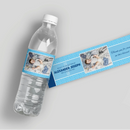 Blue Rejoice Baptism Water Bottle Labels