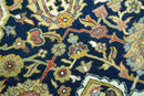 Blue, Rust and Mustard Traditional Large Design 8.4x10 fine wool area rug