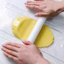 Blue silicone rolling balance ruler with wood handles kitchen tool