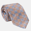 Ponza - Printed Silk Tie - Azure