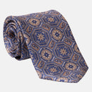Mantova - Printed Silk Tie - Blue