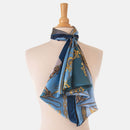 Gabriella - Silk Foulard - Azure