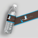 Blue Stork Water Bottle Labels
