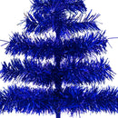 Blue Tinsel Christmas Tree