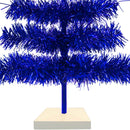 Blue Tinsel Christmas Tree