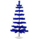 Blue Tinsel Christmas Tree