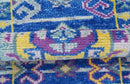 Blue Transitional Design 2x3 Hand knotted  Wool Area Rug