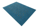 Blue Tribal Design Hand Loomed Wool Area Rug