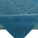 Blue Tribal Design Hand Loomed Wool Area Rug