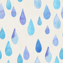 Blue Water Drops Wallpaper