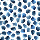 Blue Watercolor Dots Wallpaper